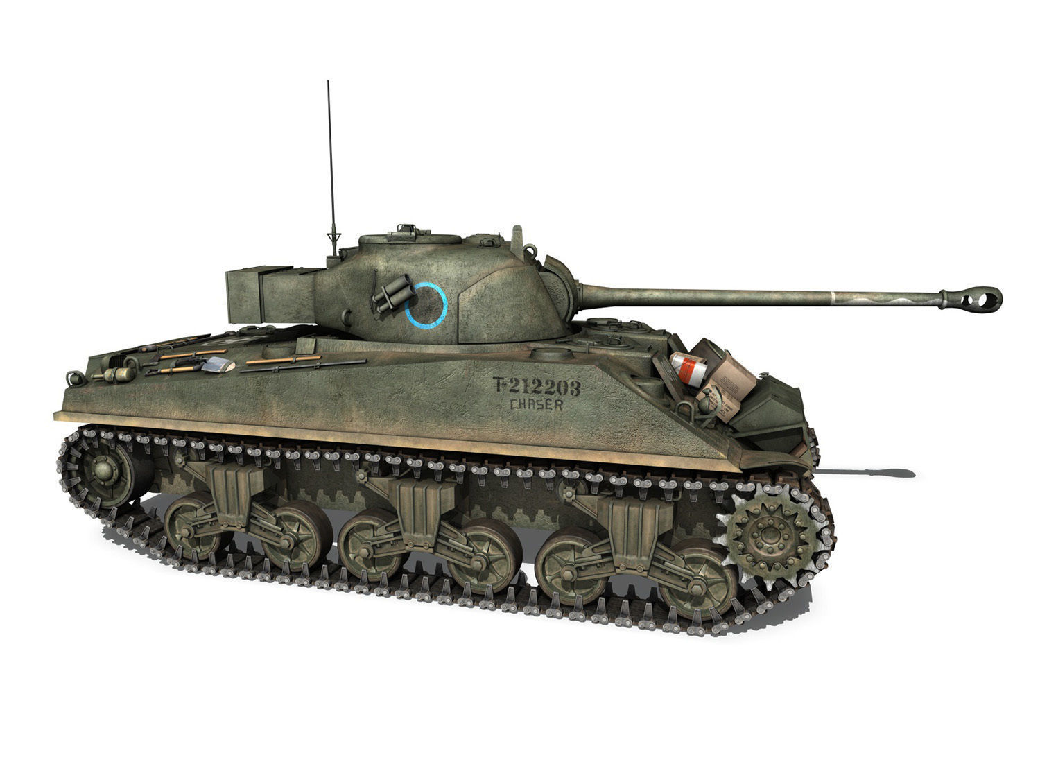 Sherman MK VC Firefly - Chaser 3D model_8
