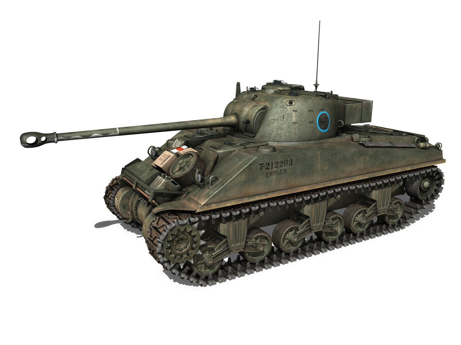 Sherman MK VC Firefly - Chaser 3D model_2