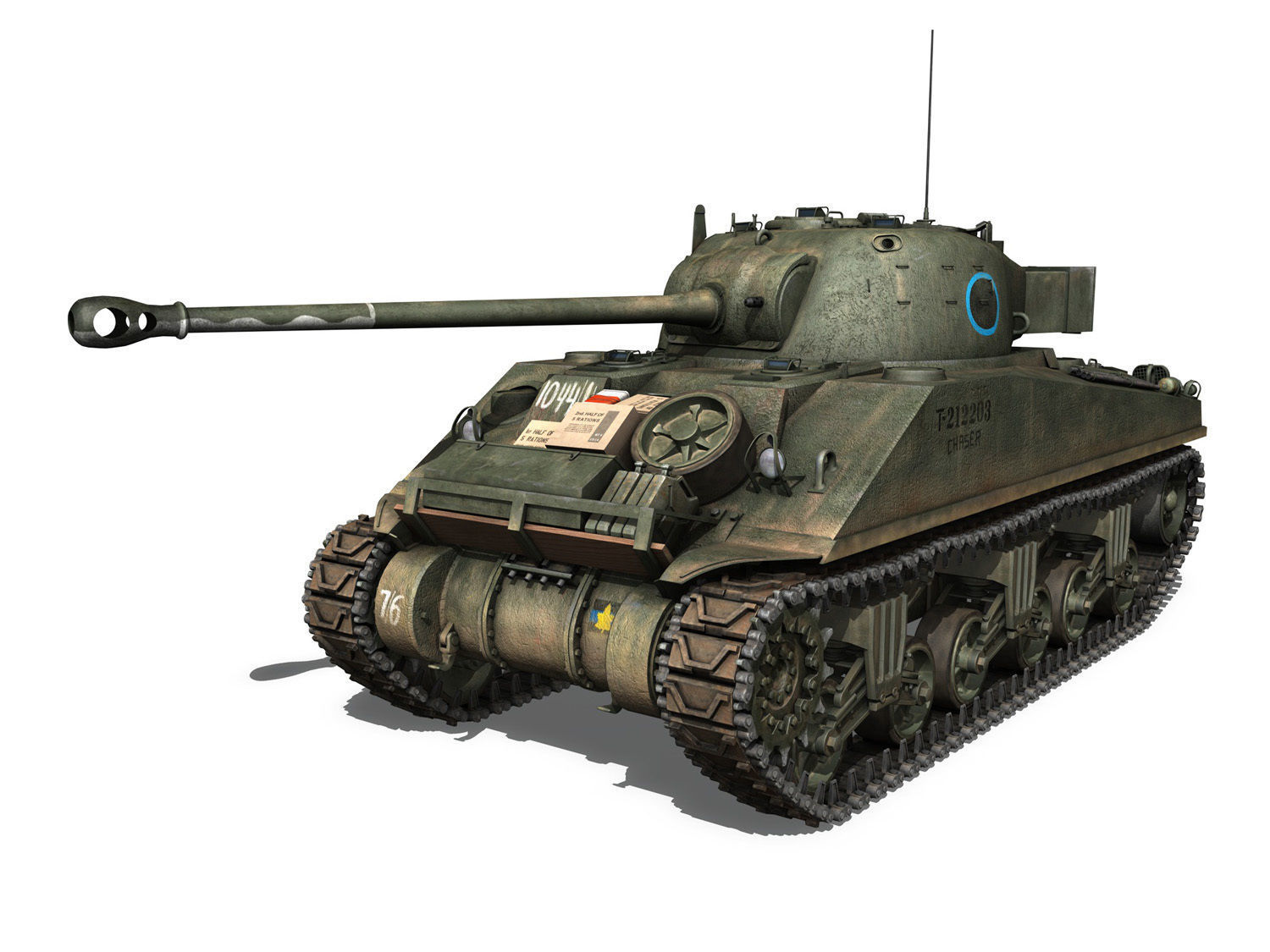 Sherman MK VC Firefly - Chaser 3D model_1