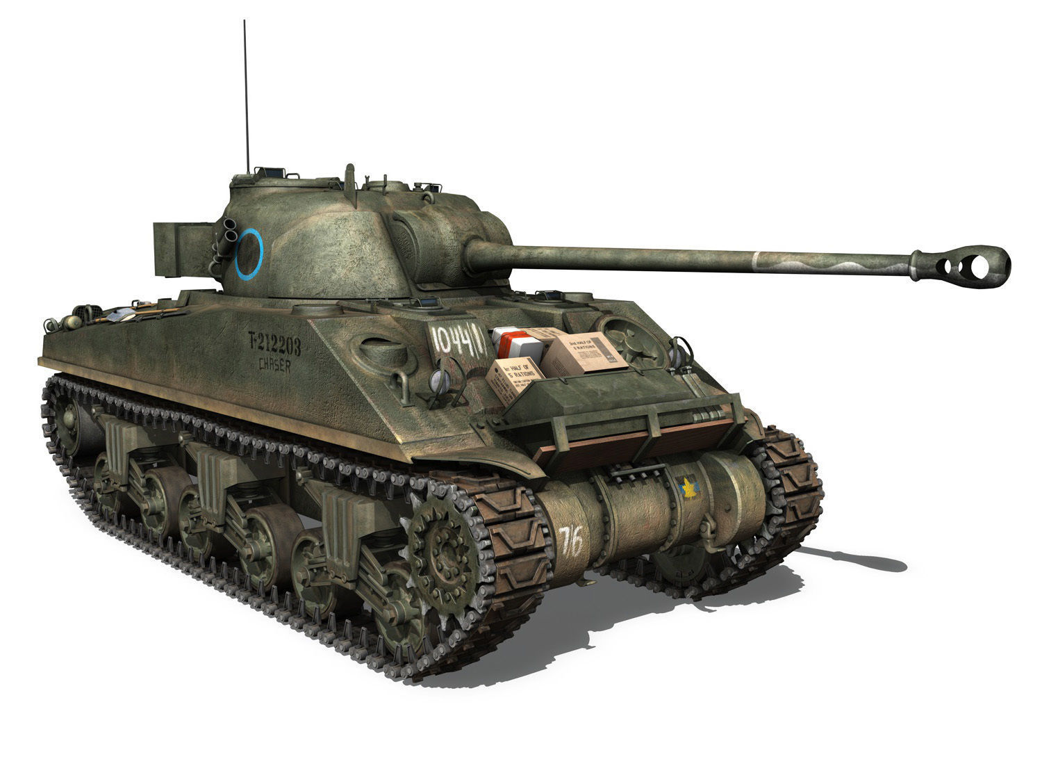 Sherman MK VC Firefly - Chaser 3D model_9