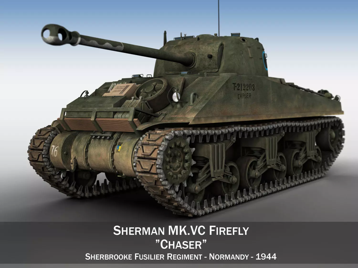 Sherman MK VC Firefly - Chaser 3D model_0