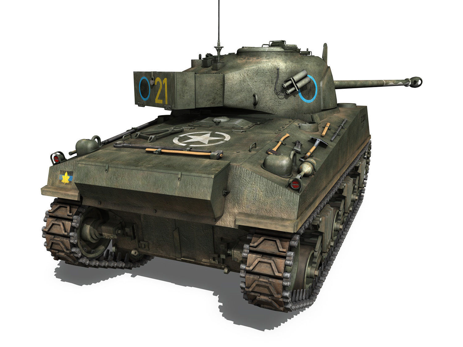 Sherman MK VC Firefly - Chaser 3D model_6