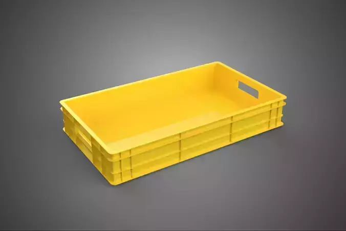 YELLOW PALLET WAREHOUSE STORAGE BOX TRAY CONTAINER SHELF TOOL