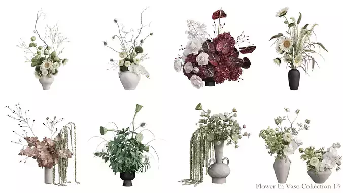 Flower In Vase Collection 15
