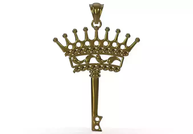 Key of Power and Mystery stl 3d printable Pendant model gp0496