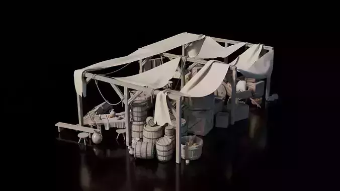 Medieval Bazar - Stall Tent 3