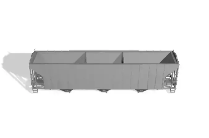 HO Pullman Standard 4000 Cubic Foot 3-Bay Covered Hopper