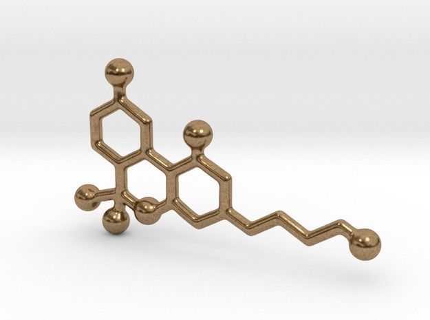 THC - Molecules 3D print model_1