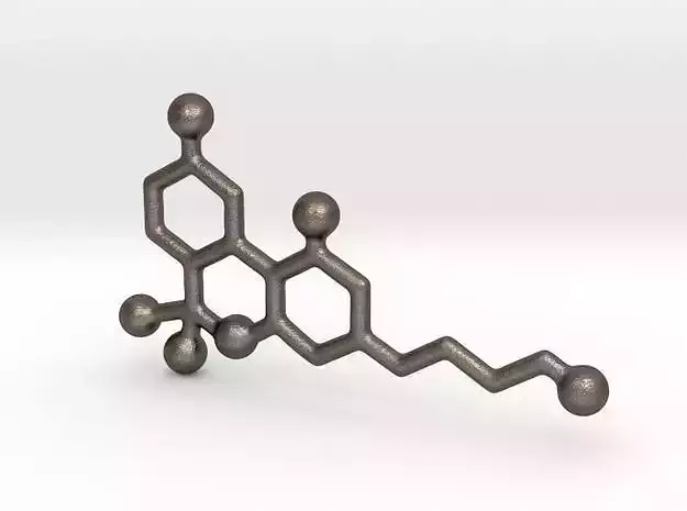 THC - Molecules 3D print model