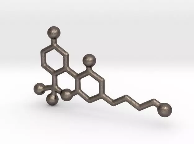 THC - Molecules 3D print model_0