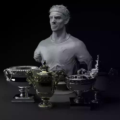 Rafael Nadal Premium 3D Diorama STL
