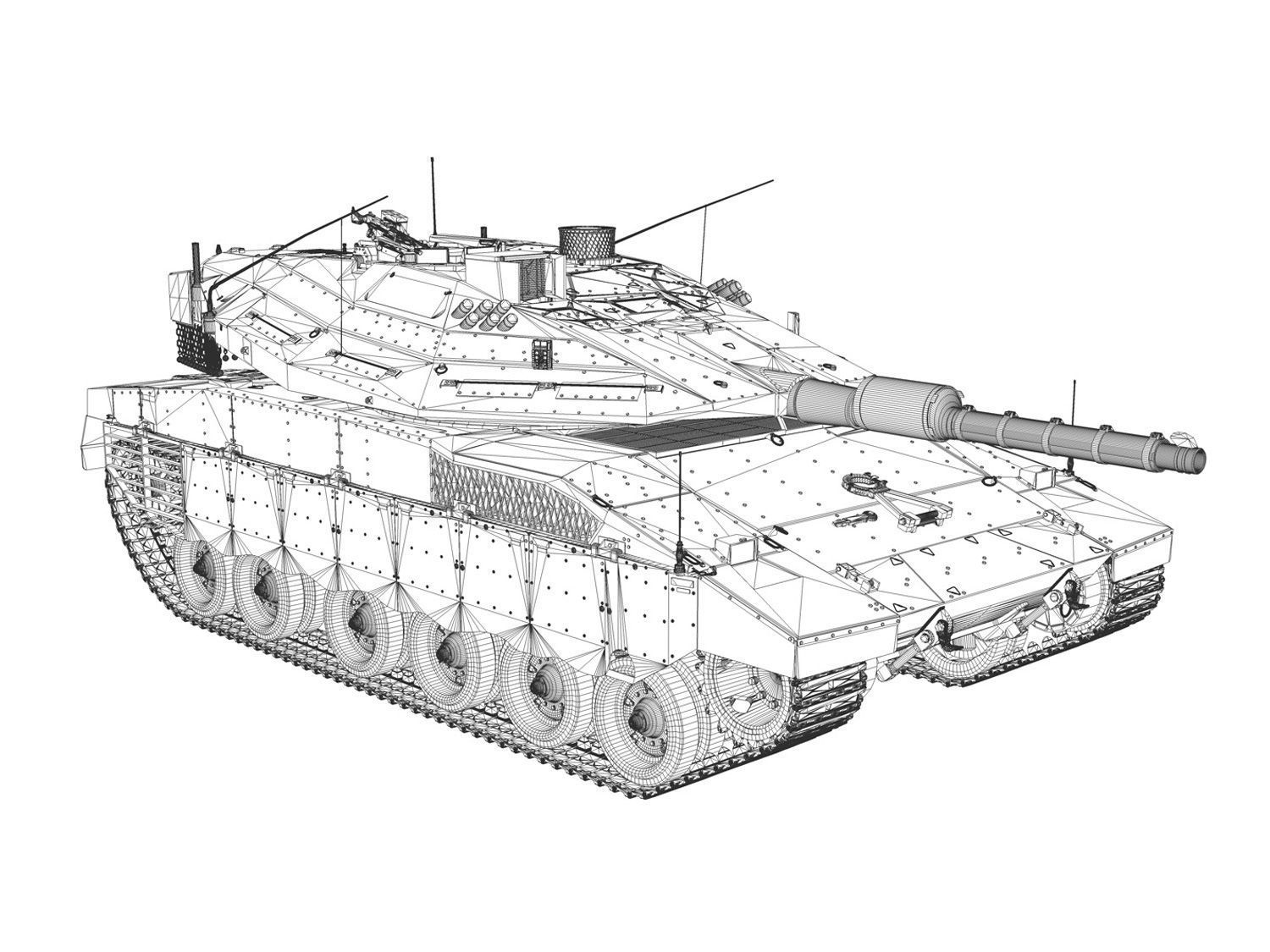 Merkava IV - Spear Edge Company 3D model_11