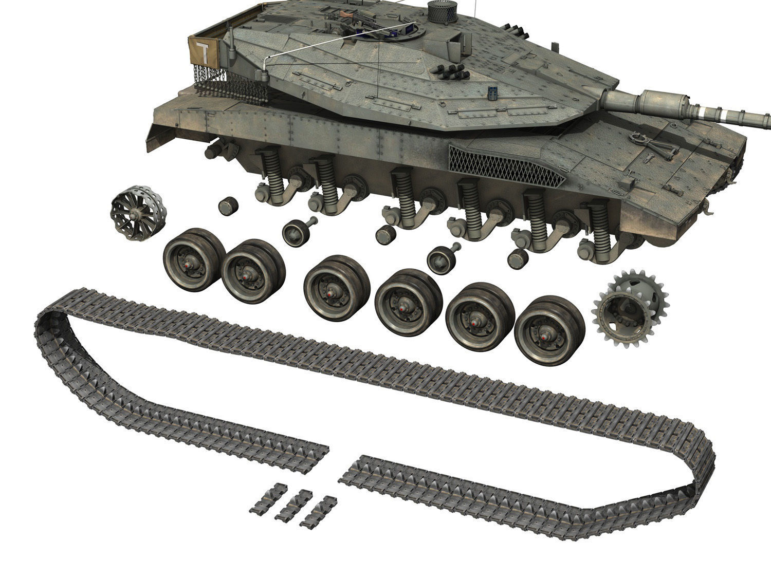 Merkava IV - Spear Edge Company 3D model_9