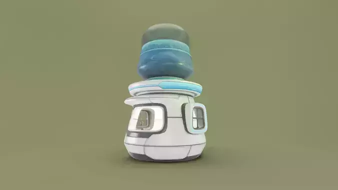 Low Poly Market Stall Kiosk  water station