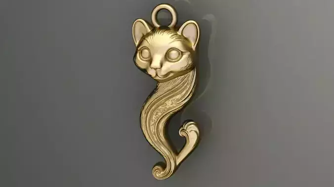 Cute cat pendant