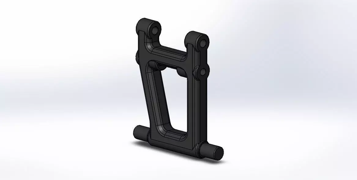 Tamiya TT-01 E Rear Lower Arm Left Right 3D print model_0