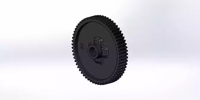 Tamiya TT-01 E Spur Gear 61T 3D print model