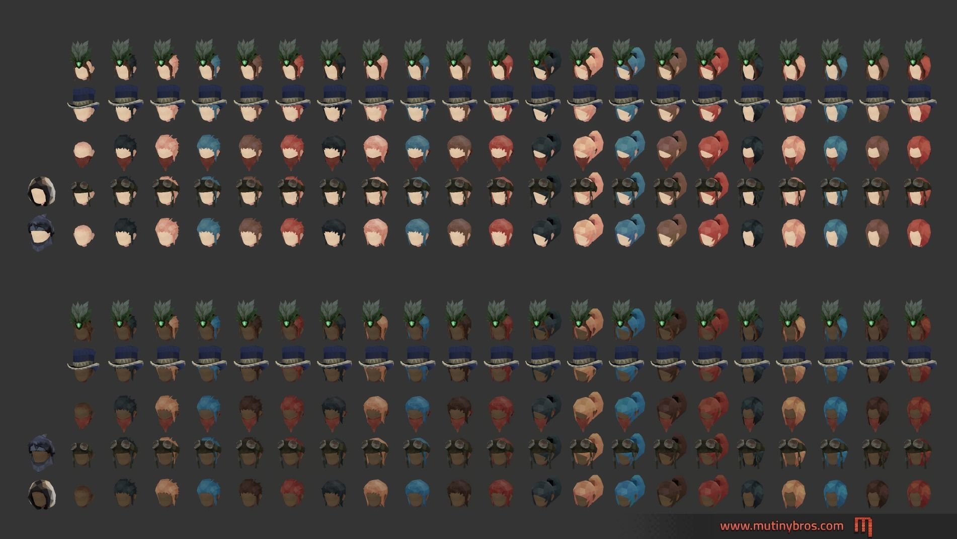 Shard Saga Fantasy Hero Pack Low-poly 3D model_9