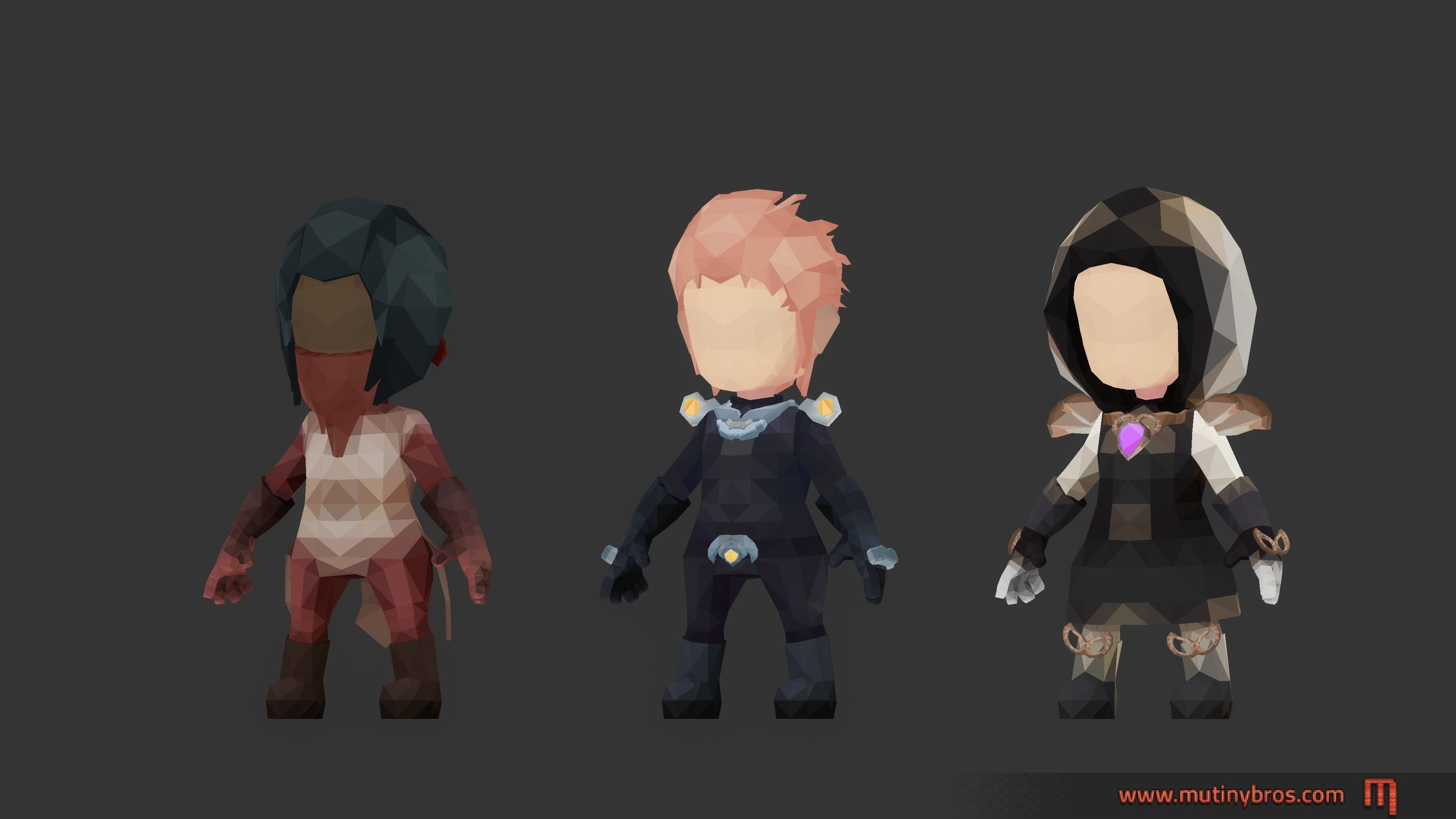 Shard Saga Fantasy Hero Pack Low-poly 3D model_5