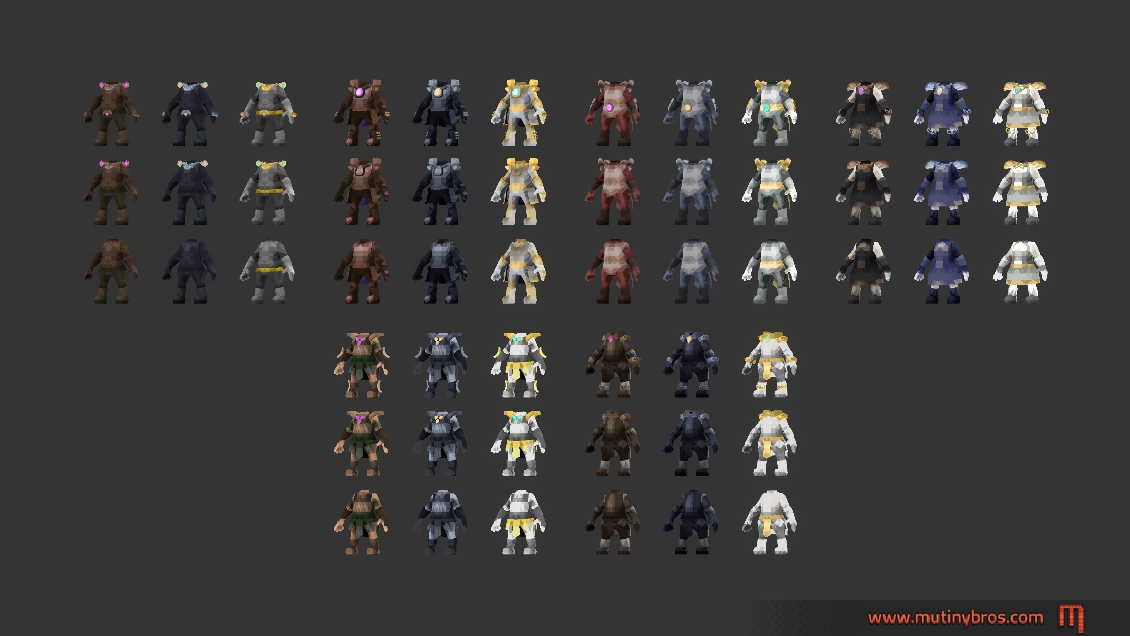 Shard Saga Fantasy Hero Pack Low-poly 3D model_8