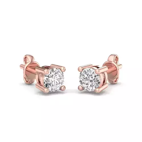 Perfect 4-Prong Diamond Stud Earrings