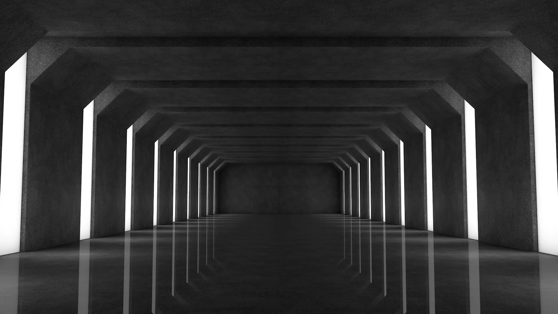 Sci Fi Tunnel 3D model