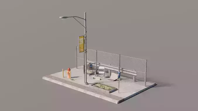 City Street Assets - Urban Sidewalk