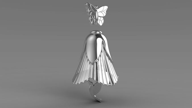 bell Pendant  Flower Kalibri 3D print model