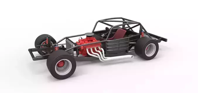 Vintage Asphalt Modified stock car Base V5 Scale 1 to 25