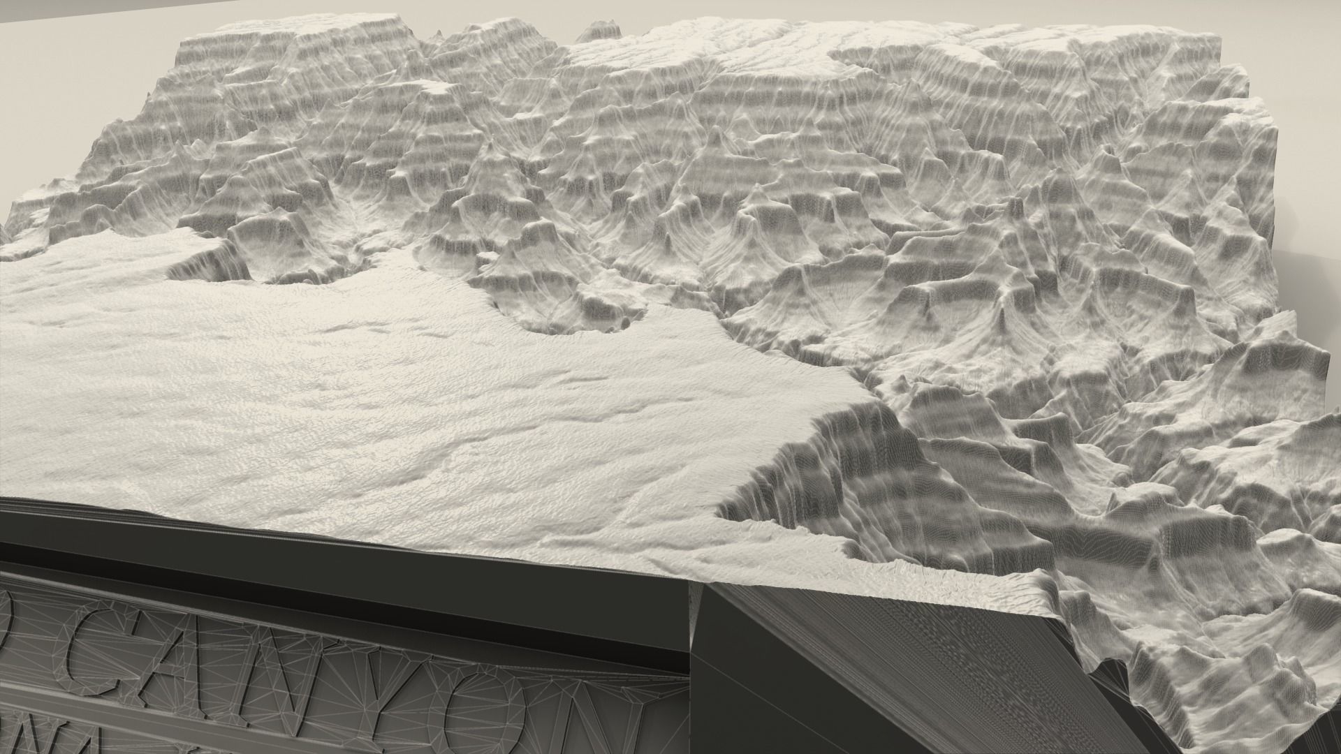 3D Printable Grand Canyon Landscape Plinth 3D print model_17