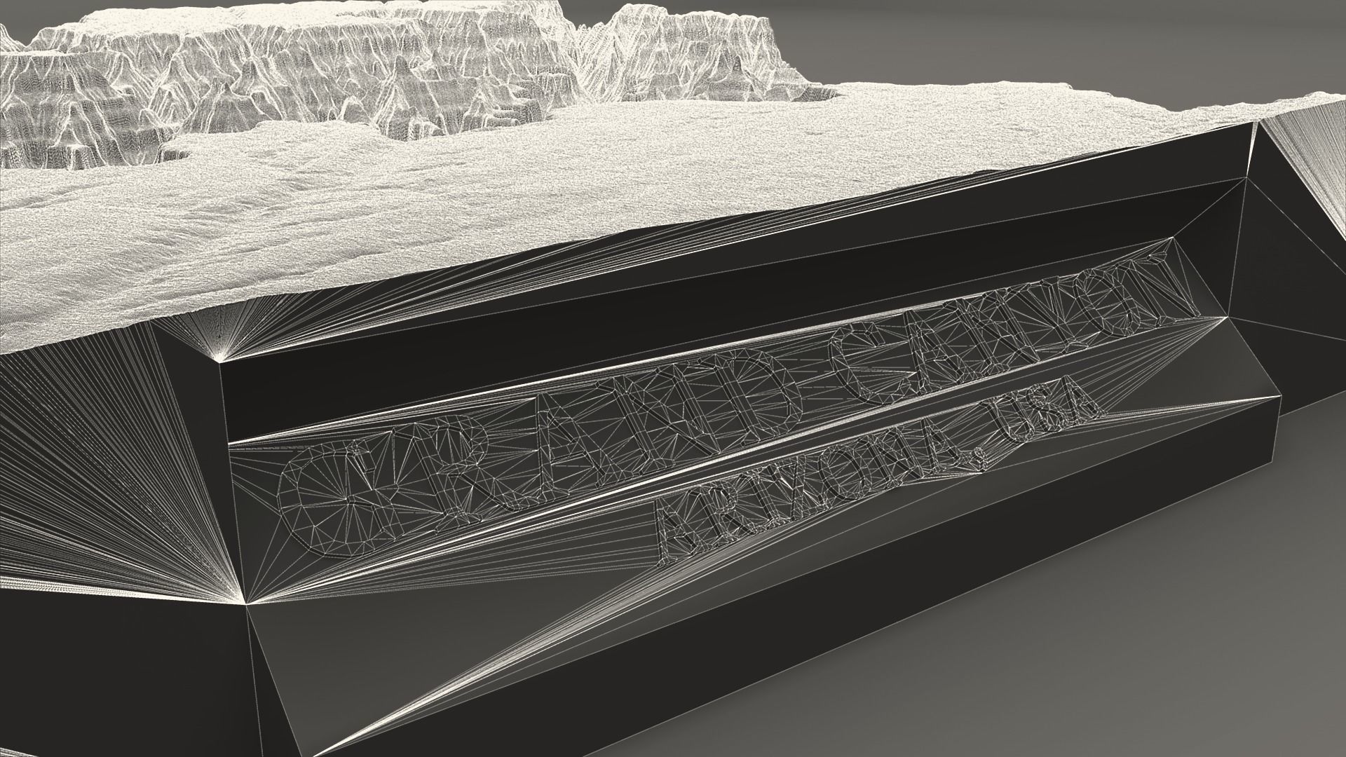 3D Printable Grand Canyon Landscape Plinth 3D print model_3