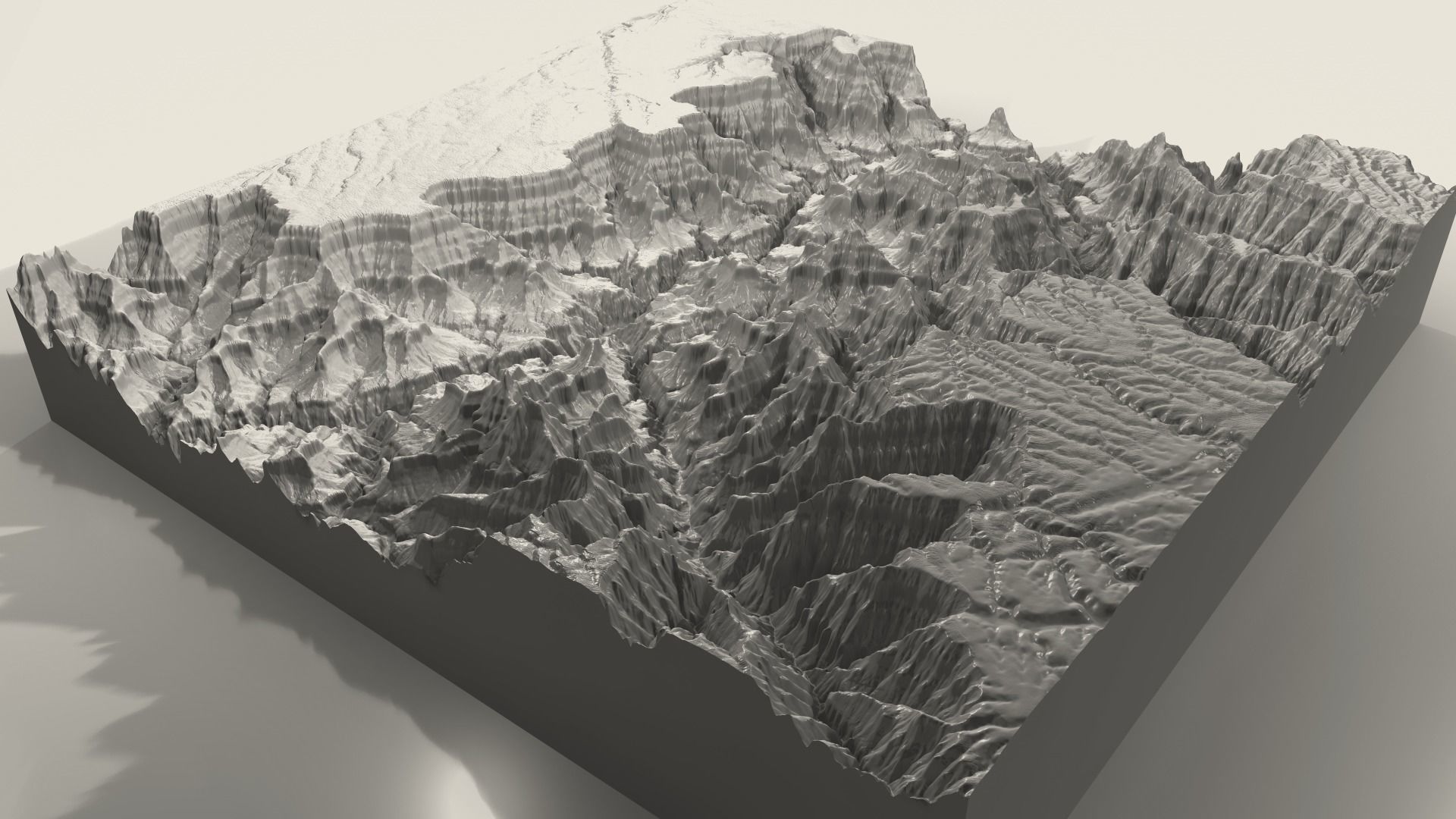 3D Printable Grand Canyon Landscape Plinth 3D print model_6