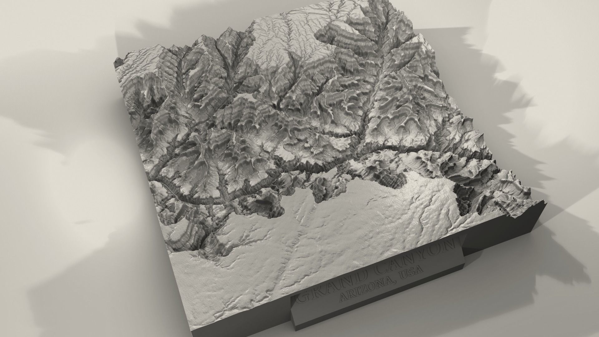 3D Printable Grand Canyon Landscape Plinth 3D print model_4