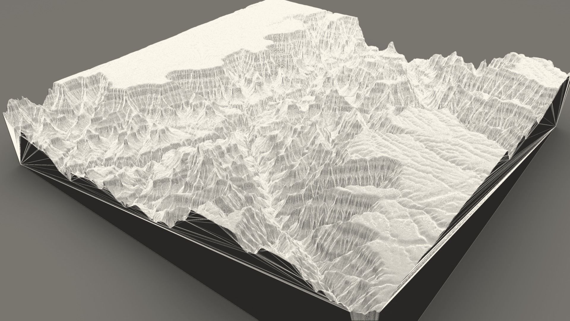 3D Printable Grand Canyon Landscape Plinth 3D print model_7