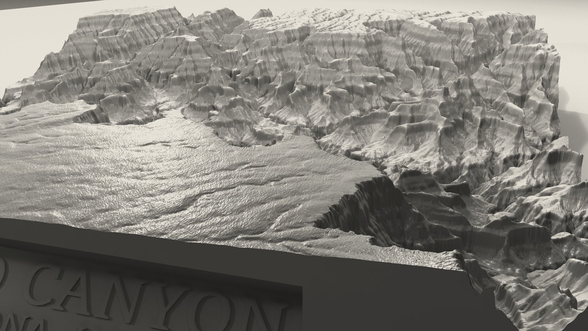 3D Printable Grand Canyon Landscape Plinth 3D print model_16