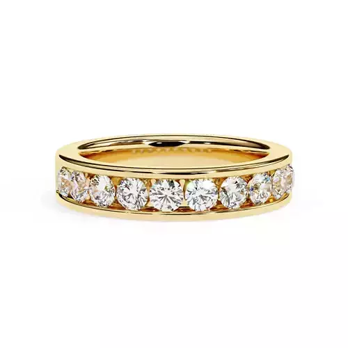 Fabulous Round Half-Eternity Band For Anniversary