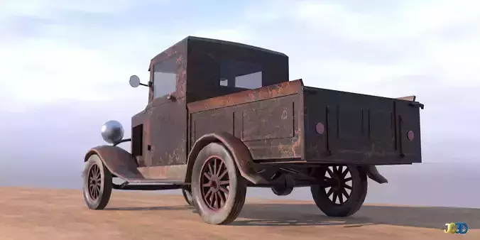 Low Poly Pickup Truck