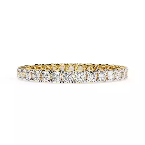 Round Full Eternity Band For Her Christmas Gift