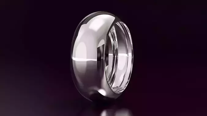 Mens wedding band N07 10mm EU60