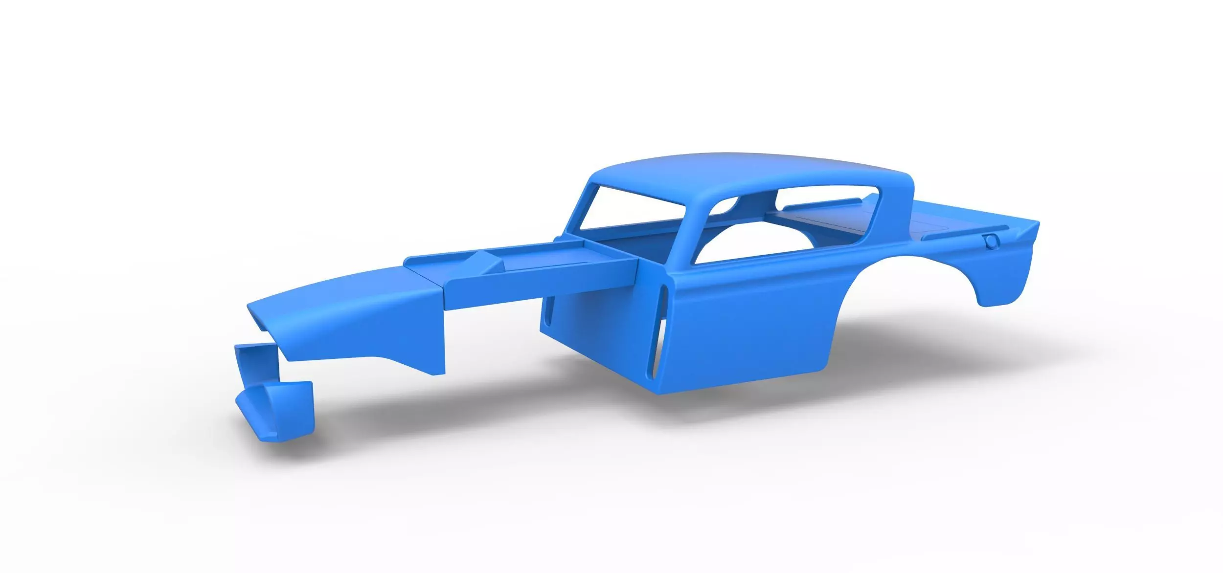 Shell of Vintage Asphalt Modified stock car V7 Scale 1 to 25 3D print model