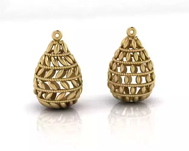 engrave fusion gold earring