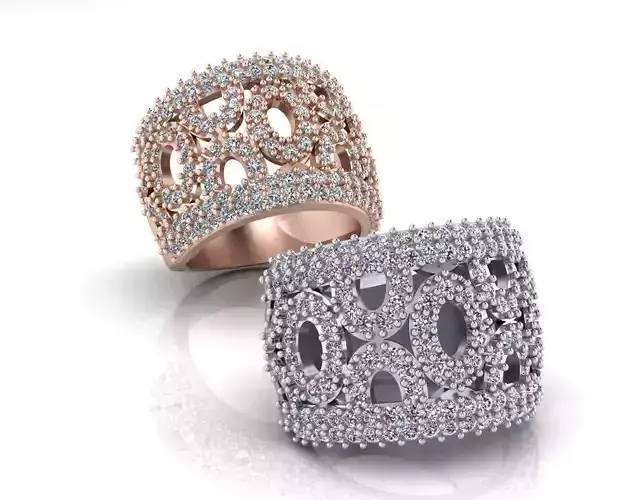 pave setting jewelry ring