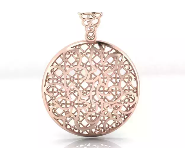 round fusion jewelry pendant