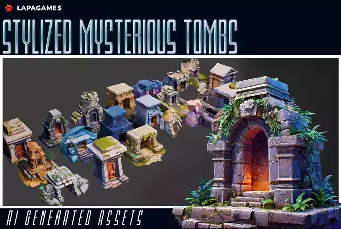 Stylized Mysterious Tombs 