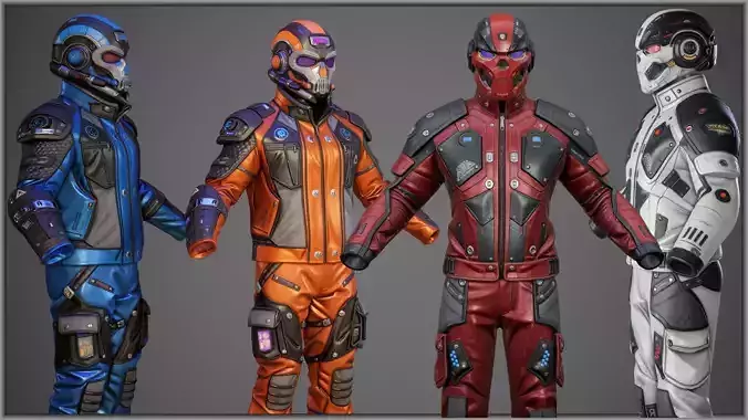 Sci-Fi Clothing Pack 01 and 02 Bundle