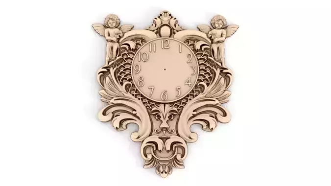 cnc carving clock 550x500x20mm