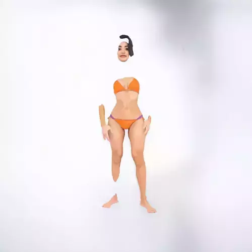 Vibrant Bikini Model model pack