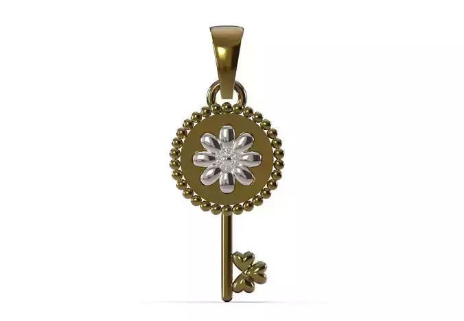 Classic and Minimal Key stl 3d Pendant model gp0227