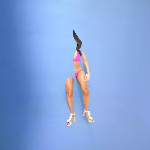 Vibrant Pink Bikini Character model pack