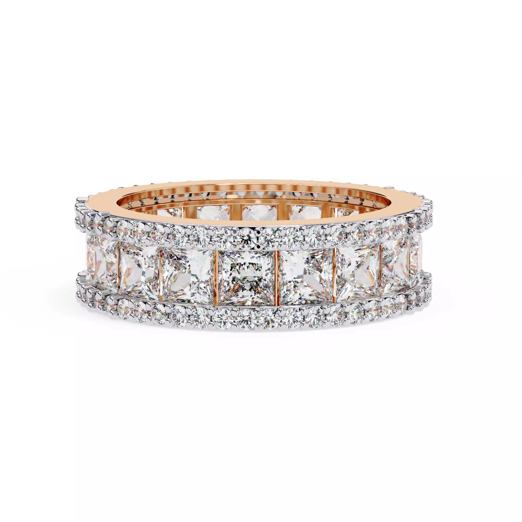 Princess Cut Engagement Ring For Her 3D print model